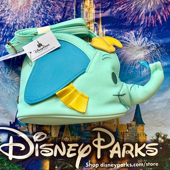 New Disney Parks Dumbo Shaped Crossbody Bag - Picture 2 of 7